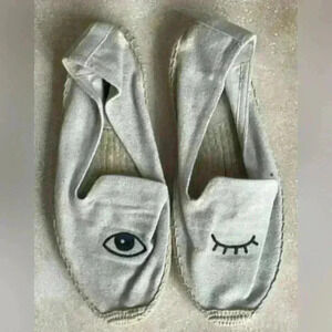 Jason Polan for Soludos Wink Smoking Slipper Espadrille. Size 8.5